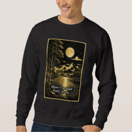 Wo Mondlicht Stille Trifft Serene Nachtlandschaft Sweatshirt
