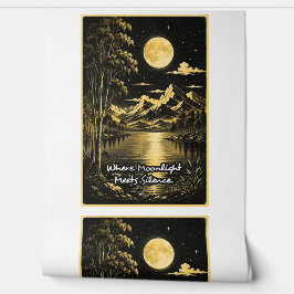 Wo Mondlicht Stille Trifft Serene Nachtlandschaft Tapete