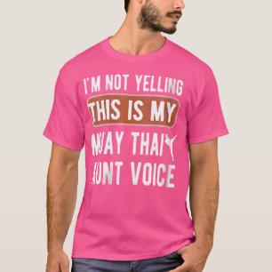 Wo My Muay Thai Tante Stimme Muay Thai Tante T-Shirt