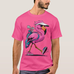 Wo Ping Flamingo Golf Sonnenbrille Frau Damen Herr T-Shirt