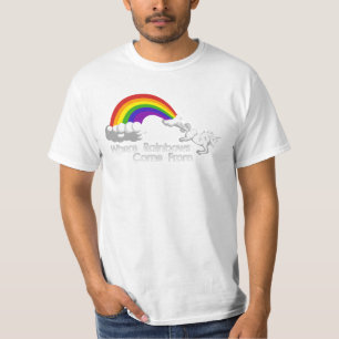 Wo Regenbogen von den T - Shirts kommen