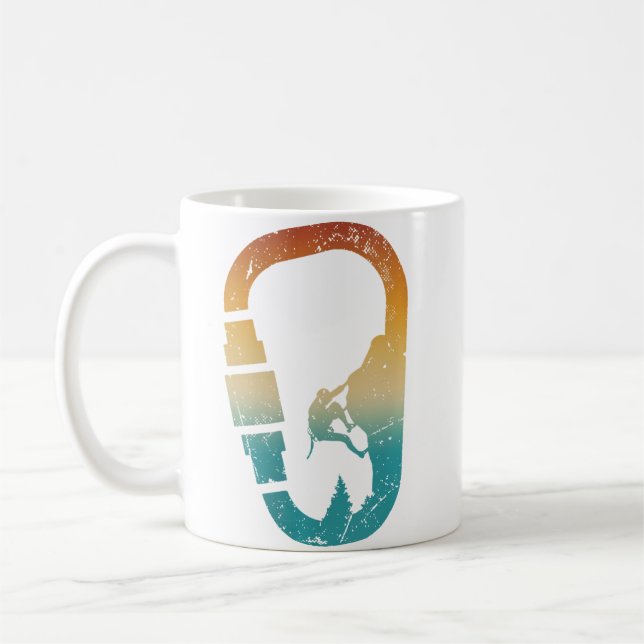 Wo Rock Climbing Karabiner Bouldern Berg Cli Kaffeetasse (Links)