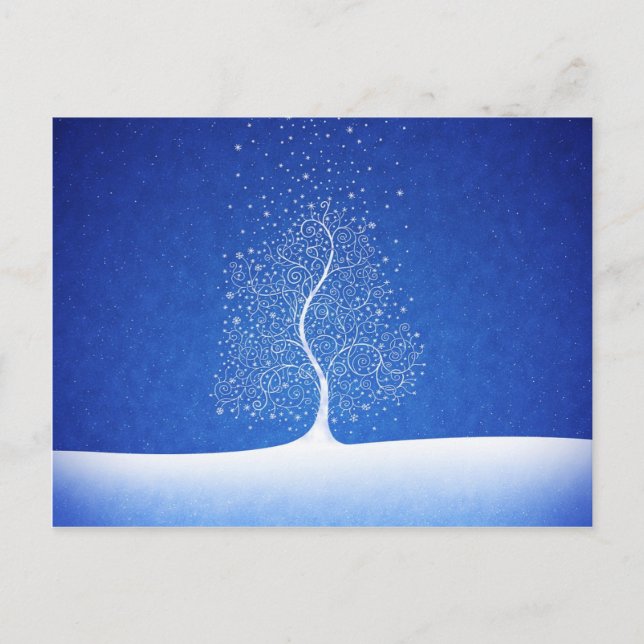 Wo Schneeflocken Geboren sind Postkarte (Vorderseite)