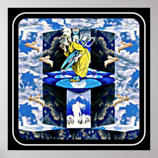 Wo Schweine Fliegen Poster von Whimzwhirled