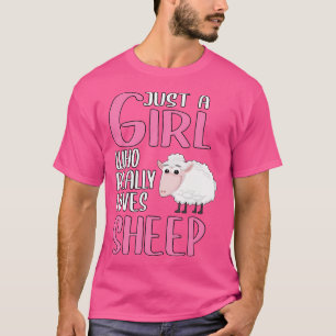 Wo Sheep nur ein Mädchen, die wirklich Lieben Scha T-Shirt