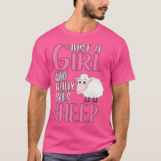 Wo Sheep nur ein Mädchen, die wirklich Lieben Scha T-Shirt