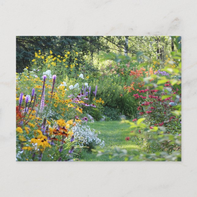 Wo sich drei Gärten treffen Postkarte (Vorderseite)