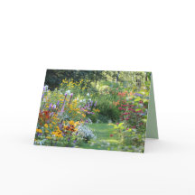 Wo sich drei Gärten zur Grußkarte treffen