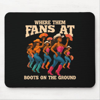 wo sie bei Booten auf der Bootlinie tanzen Mousepad