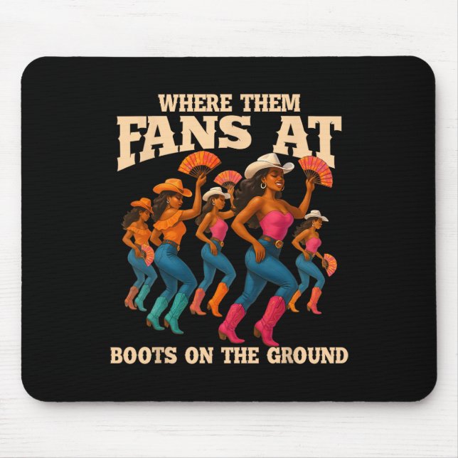wo sie bei Booten auf der Bootlinie tanzen Mousepad (Vorne)