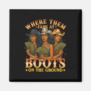 Wo sie bei Boots auf dem Boden-Schwarzwesten flieg Magnet