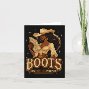 Wo sie bei Stiefeln an Da Ground Black Cowgir flie Karte