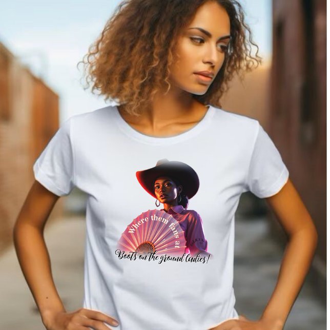 Wo sie Fans sind - Boots on Ground Ladys T-Shirt (Von Creator hochgeladen)