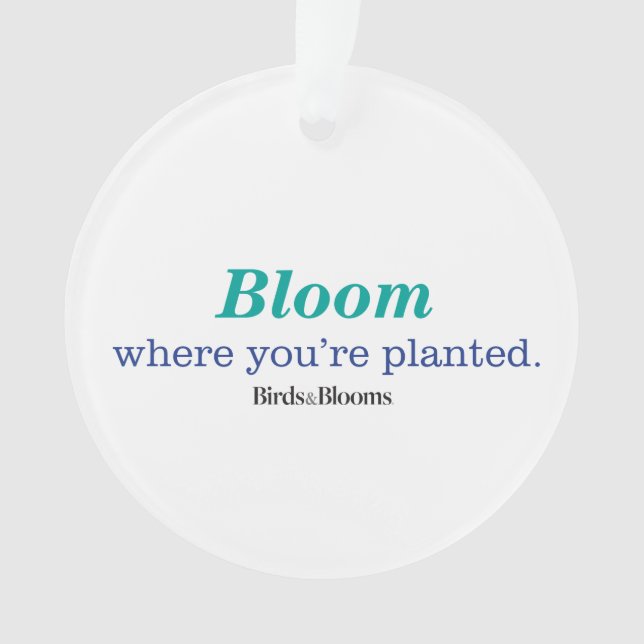 Wo Sie gepflanzt werden Ornament (Vorderseite)