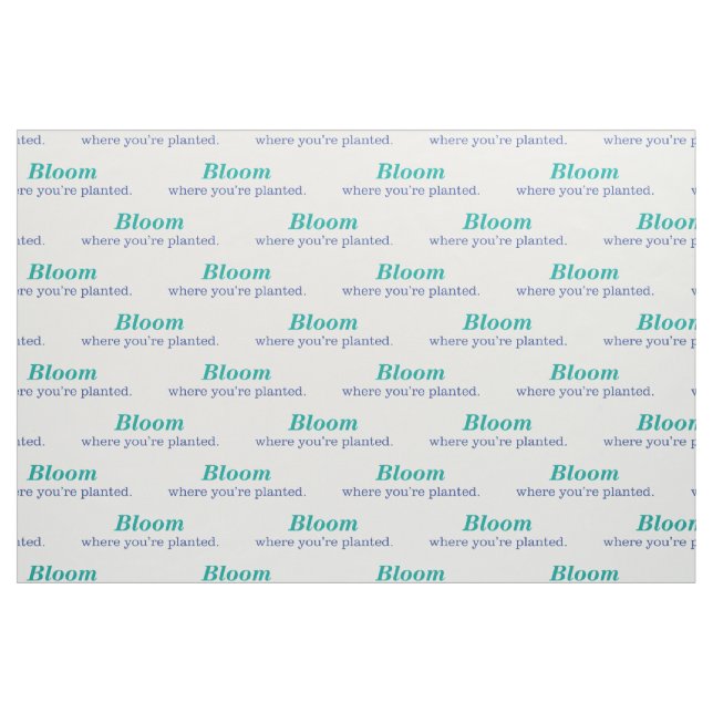 Wo Sie gepflanzt werden Stoff (Fat Quarter (45,7 x 55,9 cm))