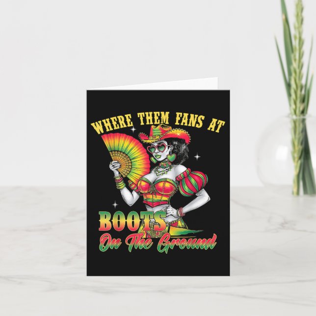 Wo sie im 19. Jardin Stiefel auf der Karte (Vorderseite)