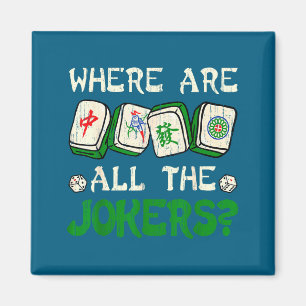 Wo sind all die lustigen chinesischen Mahjong-Lieb Magnet