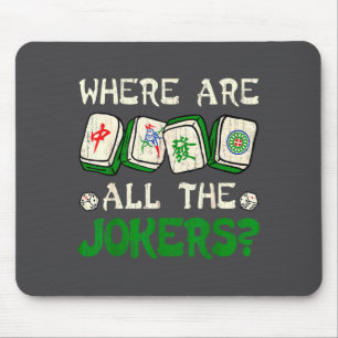 Wo sind all die lustigen chinesischen Mahjong-Lieb Mousepad