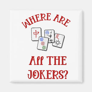 Wo sind alle Joker Funny Mahjong? Magnet