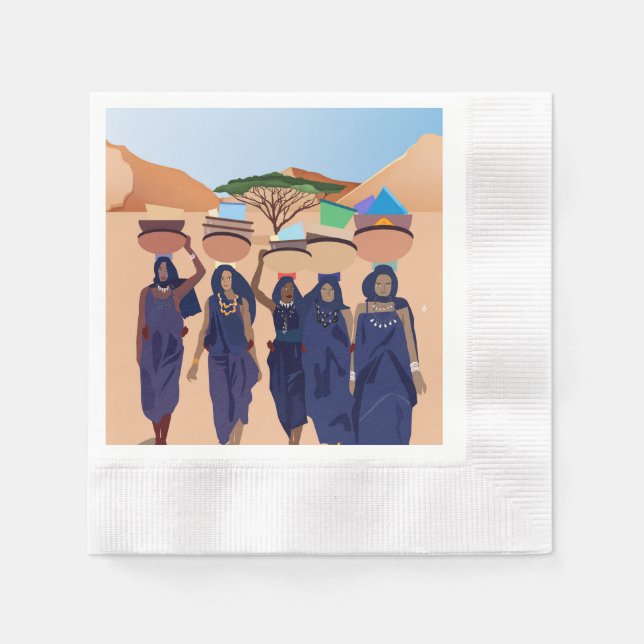 Wo sind die Babys? Serviette (Vorderseite)