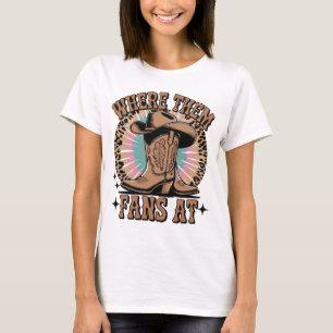 Wo sind diese Fans – Kuhgirl-Stiefel Tie Dye Weste T-Shirt