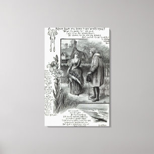 Wo sind Sie zu meinem hübschen Mädchen gewesen? Leinwanddruck