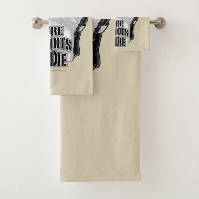 Wo Slapshots ins Die werden (Hockey) Badhandtuch Set (Insitu)