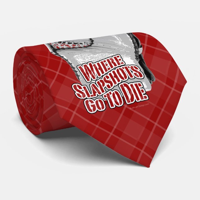 Wo Slapshots ins Die werden (Hockey) Krawatte (Gerollt)