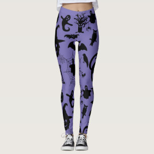 Wo Spooky auf Raffinesse trifft, Halloween-Thema Leggings
