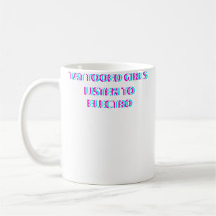 Wo tätowierte Mädchen Electro-Musik hören Kaffeetasse
