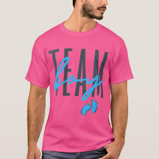Wo Team Boy Gender zeigen Baby Dusche pink oder bl T-Shirt