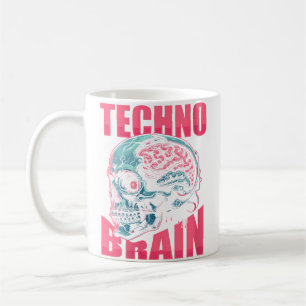 Wo Techno Schädel Clubbing Hardtekk Raver Elektro Kaffeetasse