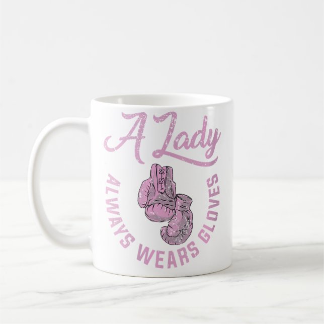 Wo Thai Boxing Frauen Boxhandschuhe Muay Thai Kaffeetasse (Links)