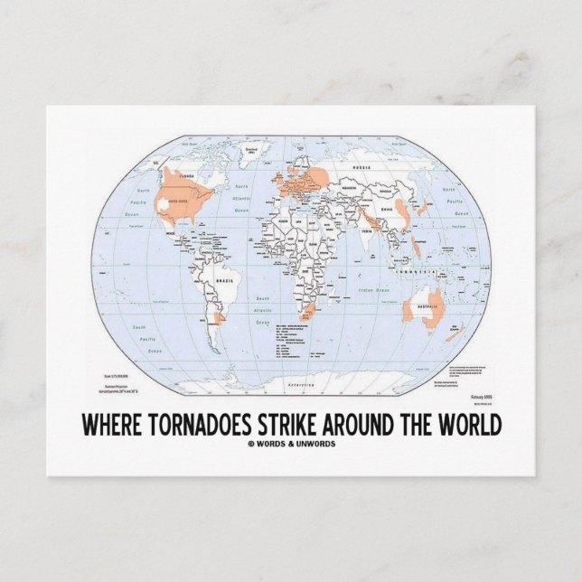Wo Tornados um die Welt streiten (Karte) Postkarte (Vorderseite)