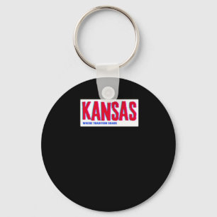 Wo Tradition klingt Kansas Aufkleber Schlüsselanhänger