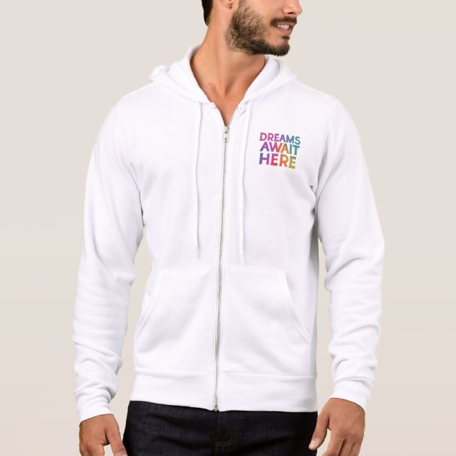 Wo Träume fliegen (Multicolor) erwarten Hoodie (Vorderseite)