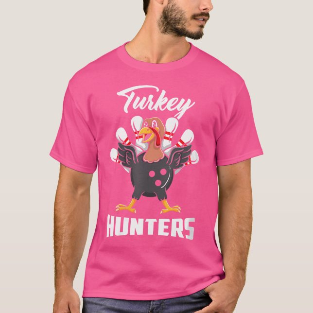 Wo Turkey Junters Bowling Bowler T-Shirt (Vorderseite)