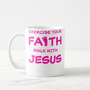 Wo Übe Deinen Glauben Gehe Mit Jesus Inspirierend Kaffeetasse