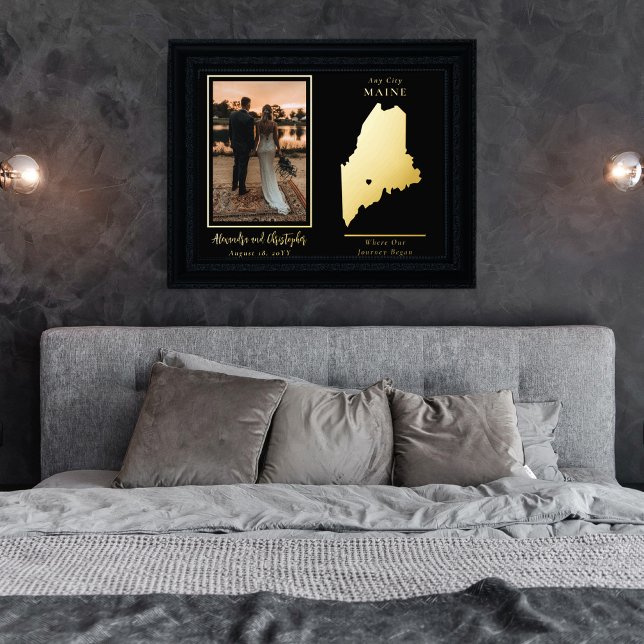 Wo unsere Reise anfing Maine Wedding Foto Foliendrucke (Von Creator hochgeladen)
