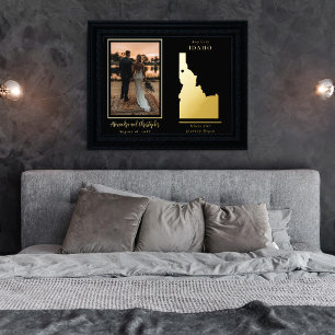 Wo unsere Reise begann Idaho Hochzeitsfeier Foto Foliendrucke