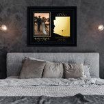 Wo unsere Reise beginnt Arizona Hochzeit Foto Foliendrucke<br><div class="desc">"Where Our Journey Began" Hochzeitskizze und Foto Keepsesdesign mit beweglichem Herzen bis zum Ort Ihrer Hochzeit oder anderen unvergesslichen Anlass. Um die Position des Herzens zu verschieben, klicken Sie einfach auf "Personalisieren" und dann auf "Anpassen" und ziehen Sie das Herz an den Ort Ihrer Wahl. Weitere Staaten in unserem Shop...</div>