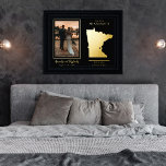 Wo unsere Reise beginnt Minnesota Hochzeit Foto Foliendrucke<br><div class="desc">"Where Our Journey Began" Hochzeitskizze und Foto Keepsesdesign mit beweglichem Herzen bis zum Ort Ihrer Hochzeit oder anderen unvergesslichen Anlass. Um die Position des Herzens zu verschieben, klicken Sie einfach auf "Personalisieren" und dann auf "Anpassen" und ziehen Sie das Herz an den Ort Ihrer Wahl. Weitere Staaten in unserem Shop...</div>