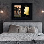 Wo unsere Reise beginnt Mississippi Hochzeitsfeier Foliendrucke<br><div class="desc">"Where Our Journey Began" Hochzeitskizze und Foto Keepsesdesign mit beweglichem Herzen bis zum Ort Ihrer Hochzeit oder anderen unvergesslichen Anlass. Um die Position des Herzens zu verschieben, klicken Sie einfach auf "Personalisieren" und dann auf "Anpassen" und ziehen Sie das Herz an den Ort Ihrer Wahl. Weitere Staaten in unserem Shop...</div>
