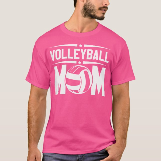 Wo Volleyball Mama T-Shirt (Vorderseite)