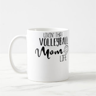 Wo Volleyball Mom Volleyball Cute Sports Mother Fa Kaffeetasse