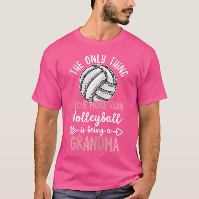 Wo Volleyball Session für Volleyball Oma T-Shirt (Vorderseite)
