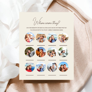 Wo waren sie 12 Foto Hochzeit Verlobung Game