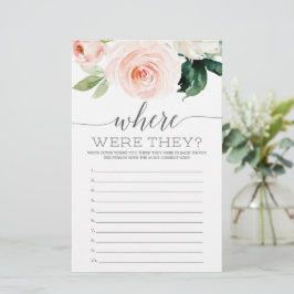 Wo waren sie Brautparty, die Blumen bluten