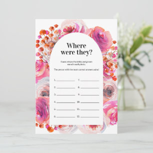 Wo waren sie Duschspielblume? Einladung