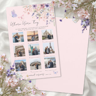 Wo waren sie Schmetterling Floral Brautparty